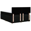 vidaXL Boxspring met matras stof zwart 160x200 cm