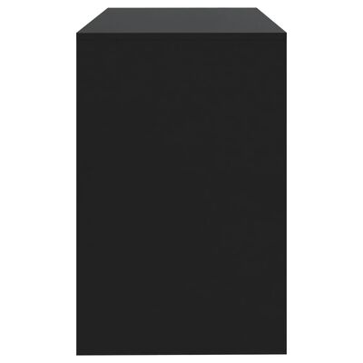 vidaXL Bureau 101x50x76,5 cm spaanplaat zwart