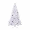 vidaXL Kunstkerstboom met 300 LED Wit 240 cm PVC en staal