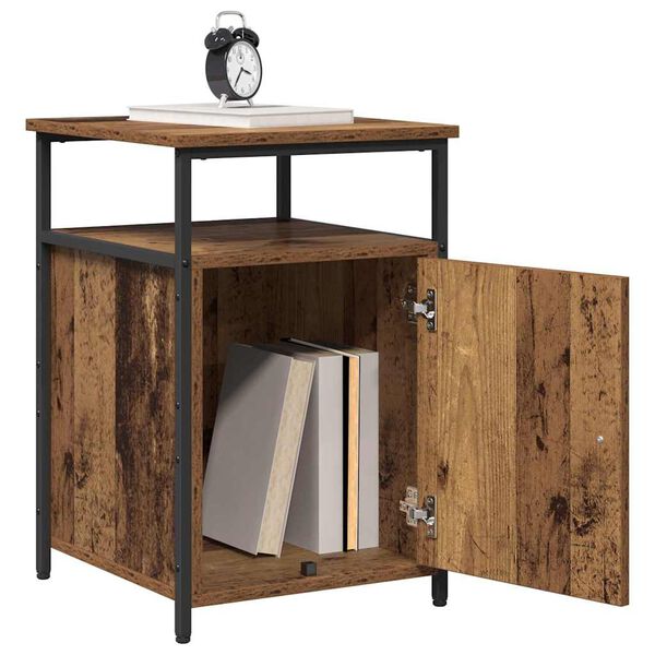 vidaXL Nachtkastje Oud hout Bewerkt hout