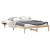 vidaXL Bedframe met Zijtafels Naturel 160 x 220 cm Massief grenenhout