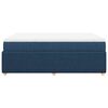 vidaXL Boxspring met matras stof blauw 140x200 cm