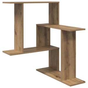 vidaXL Wandplank Artisanaal eiken 67 x 67 x 87 cm Bewerkt hout