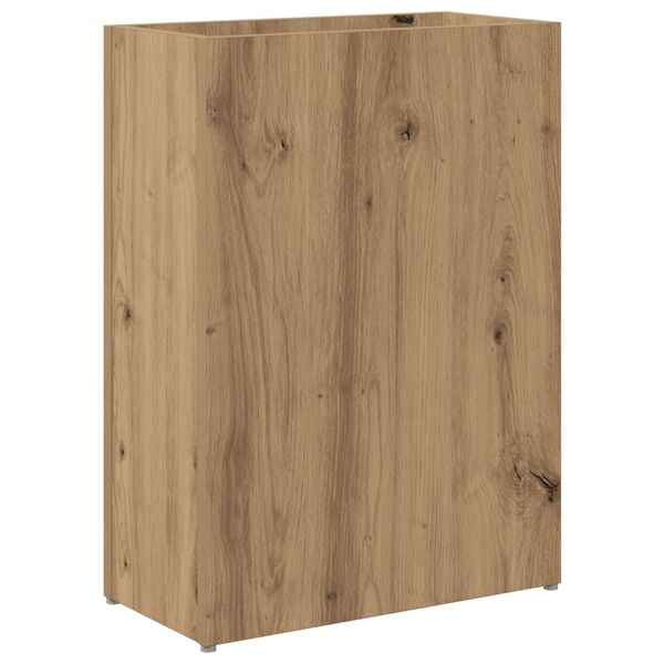 vidaXL Paraplu Standaard Artisan Eiken 40 x 20 x 55,5 cm Bewerkt hout