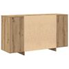 vidaXL Dressoir Artisan Eiken 135 x 41 x 75 cm Bewerkt hout