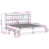 vidaXL Bed met boekenkast zonder matras massief grenenhout 180x200 cm