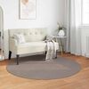 vidaXL Vloerkleden Rond LUGO Taupe &Oslash; 160 CM Polyester