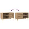 vidaXL Platenkast 84,5x38x48 cm bewerkt hout artisanaal eikenkleur