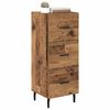 vidaXL Dressoir met lade Oud hout 34 x 34.5 x 90 cm Bewerkt hout