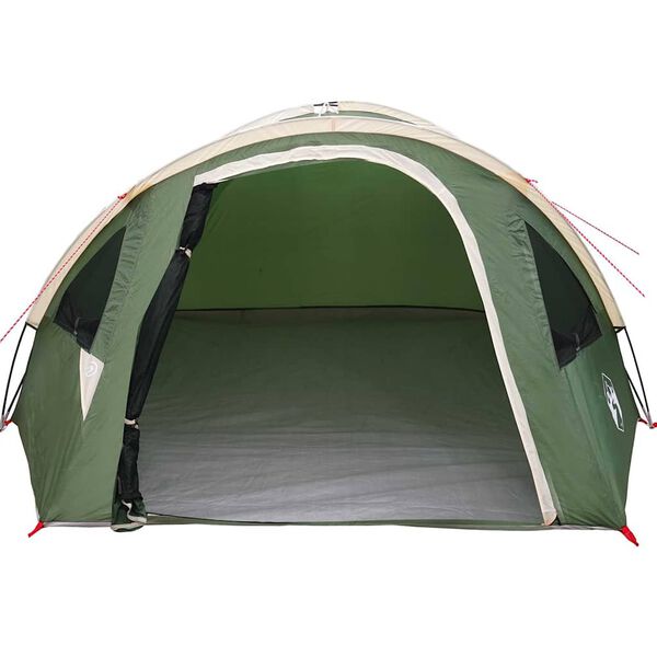 vidaXL Camping Tent met dak Groen 308 x 268 x 130 cm Polyester