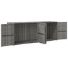 vidaXL Tuinkast 198x55,5x80 cm poly rattan grijs