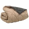 vidaXL Winter Dekbed Antraciet en Taupe 240 x 200 cm Microfiber