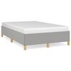 vidaXL Bedframe zonder matras 120x190 cm stof lichtgrijs
