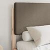 vidaXL Bedframe met Gevoerd Hoofdgedeelte Taupe 120 x 190 cm
