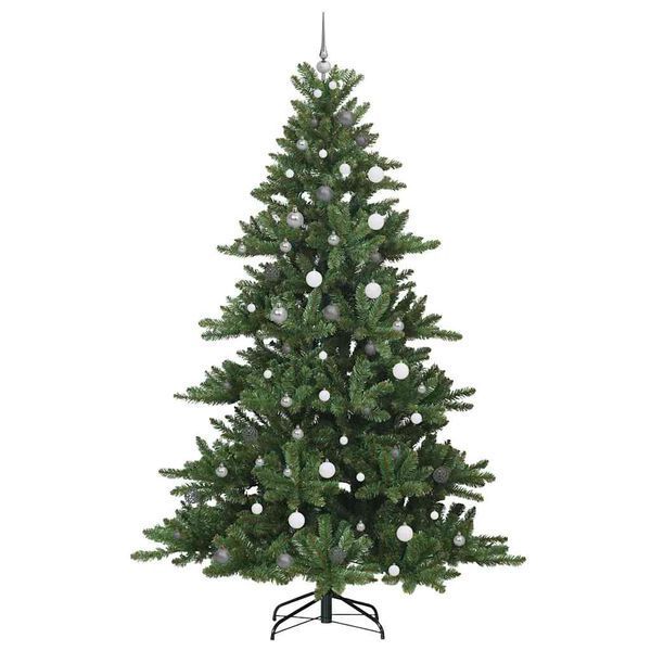 vidaXL Kunstmatige Inklapbare Kerstboom met 300 LED Groen 240 cm PVC