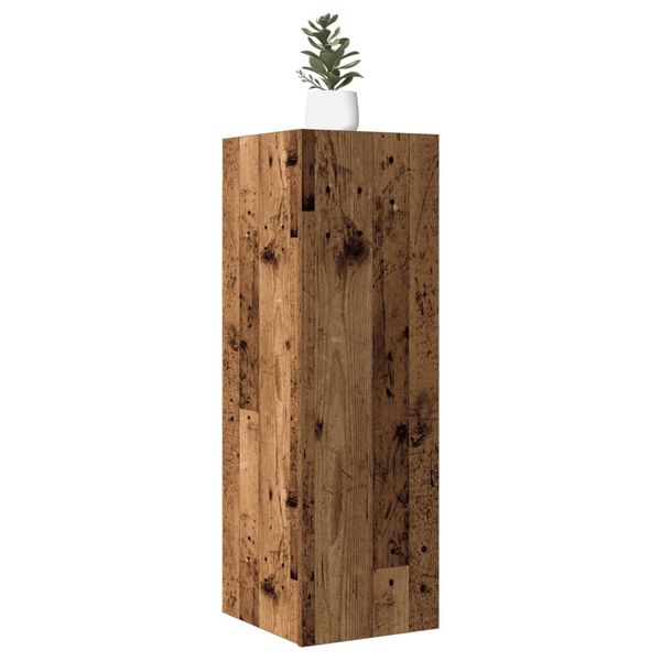 vidaXL Tv-meubel 30,5x30x90 cm bewerkt hout oud houtkleurig