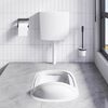 vidaXL Toiletstortbak met watertoevoer onderin 3/6 L wit