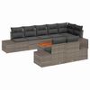 vidaXL Tuinbankenset 9 st Grijs poly rattan