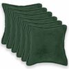 vidaXL Kussensloop 6 st HOUTEN Donkergroen 30 x 30 cm Boucl&eacute;