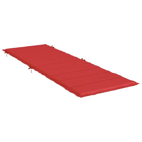 vidaXL Ligbedkussen 186x58x4 cm oxford stof rood