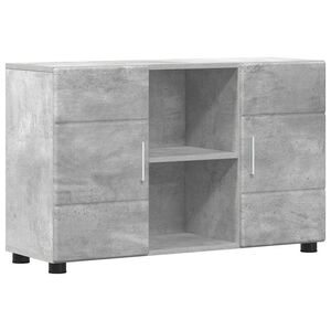 vidaXL Dressoir FLORIN 88,5 x 30,5 x 55,5 cm Beton Grijs Bewerkt hout
