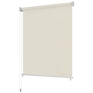 vidaXL Rolgordijn voor buiten 105(B)x140(H) cm cr&egrave;mekleurig