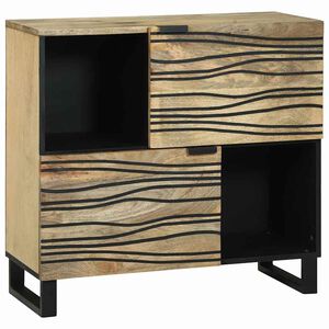 vidaXL Dressoir Bruin 80 x 33 x 75 cm massief mangohout