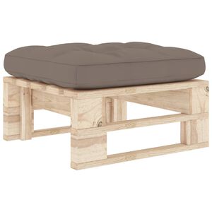 vidaXL Tuinhocker pallet ge&iuml;mpregneerd grenenhout