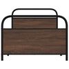 vidaXL Bedframe zonder matras bewerkt hout bruin eikenkleur 100x190 cm