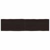 vidaXL Tafelblad natuurlijke rand 160x40x(2-6)cm eikenhout donkerbruin