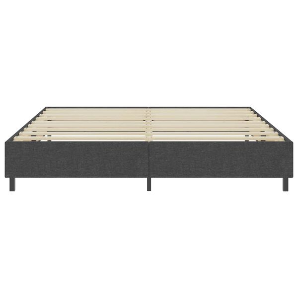 vidaXL Boxspringframe stof grijs 200x200 cm