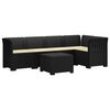 vidaXL 5-Zits Tuin Sofa met Kussens Rattan Look PP Antraciet