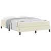 vidaXL Bedframe met matras Crème 140 x 190 cm Stof