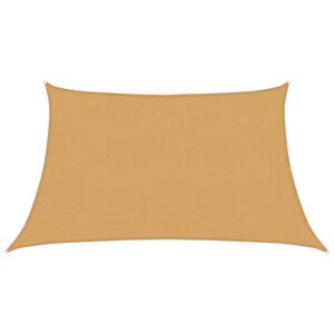 vidaXL Zonnezeil 160 g/m&sup2; trapezium 3/4x2 m HDPE lichtgrijs