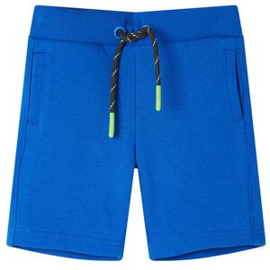 Kindershort met trekkoord 128 blauw