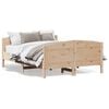 vidaXL Bedframe zonder matras massief grenenhout 135x190 cm