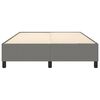 vidaXL Boxspring bed stof donkergrijs 140x190 cm