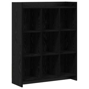 vidaXL Boekenkast Zwart eiken 87,5 x 30 x 111 cm Bewerkt hout