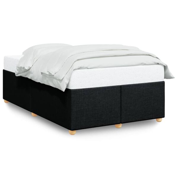 vidaXL Bedframe zonder matras 120x190 cm stof zwart