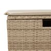 vidaXL 8-delige Loungeset met kussens poly rattan beige