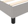 vidaXL Boxspring met matras stof lichtgrijs 200x200 cm