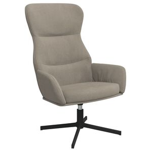 vidaXL Relaxstoel fluweel lichtgrijs