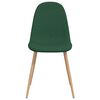 vidaXL Eetkamerstoelen 2 st stof groen
