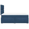vidaXL Boxspring met matras stof blauw 120x190 cm