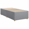 vidaXL Boxspring met matras stof lichtgrijs 80x200 cm