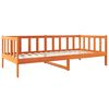 vidaXL Bedframe met hoofdeinde Wasbruin 90 x 190 cm Massief grenenhout