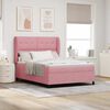 vidaXL Boxspringbed met matras Roze 200 x 140 cm Fluweel