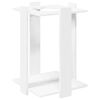 vidaXL Biljartkeu standaard Bewerkt hout 42 x 43 x 60 cm Wit
