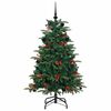 vidaXL Kunstkerstboom Groen 150 cm PVC en Metaal en Plastic