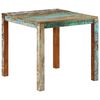 vidaXL Eettafel 82x80x76 cm massief gerecycled hout